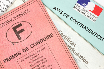 Avis de contravention avec permis