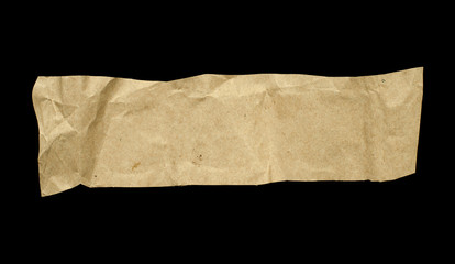A piece of crumpled paper