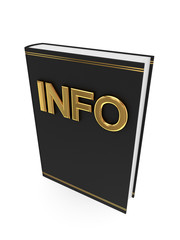 Black book with golden word LAW.