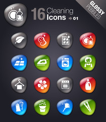 Glossy Pebbles - Cleaning Icons