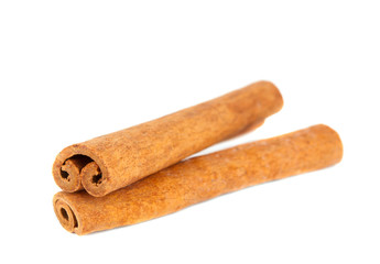 Cinnamon sticks isolated