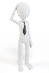 3d man body language