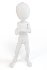 3d man body language