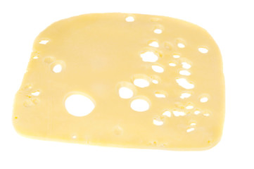 slice of cheese isolated
