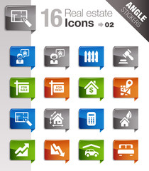 Angle Stickers - Real estate icons