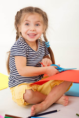 Girl With Paper Dolls