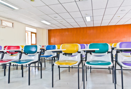 Multi colored chairs