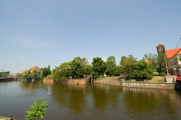 Fototapeta premium Dominsel - Breslau - Polen
