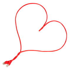 Herz Netzwerkkabel