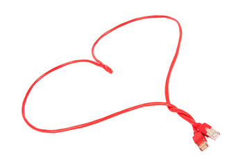 Herz Netzwerkkabel