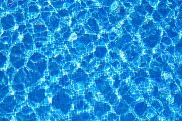 blue tiles pool water ripple texture