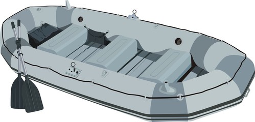 Fototapeta premium Inflatable boat
