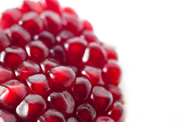 Background of red  pomegranate seeds