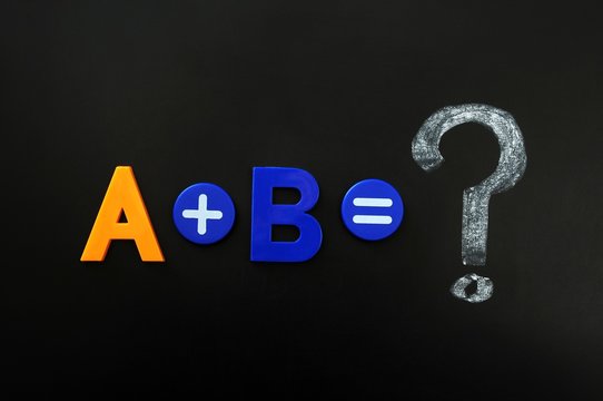 Math formula of A plus B