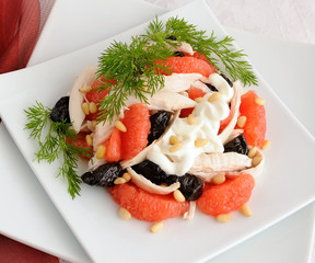 Salad with chicken