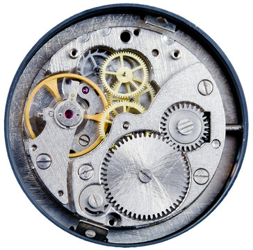 mechanism of old mechanical watch