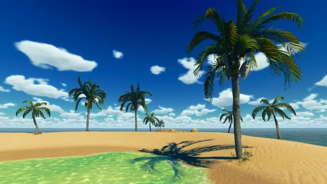 Atoll in the Pacific ocean