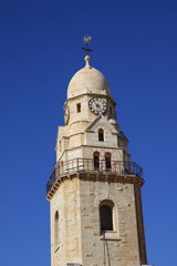 Fototapeta na wymiar Jerusalem,sun day,Dormition Church
