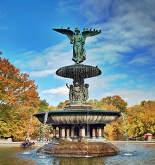 New York City Central Park Fontaine