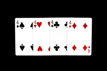 Aces playing cards