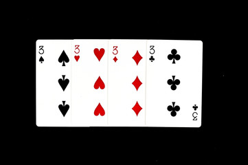 Aces playing cards