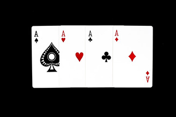 Aces playing cards
