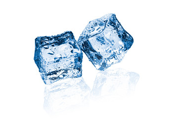 two ice cubes