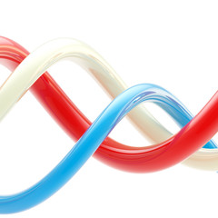 Abstract background made of bright plastic whorls