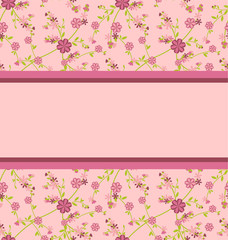 pink seamless pattern with clear space for your test vector