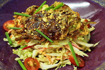 Soft shell crab salad