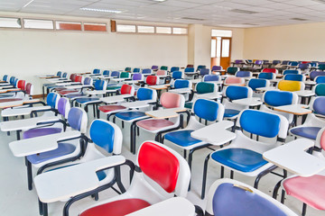 Multi colored chairs