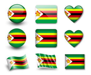 The Zimbabwe flag