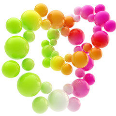 Abstract background made of spheres