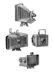 Naklejka premium Vintage Cameras
