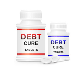 Debt cure concept.