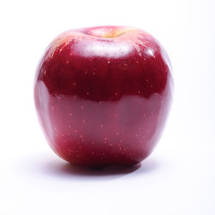 red apple on a white background