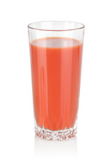 Glass of tomato juice
