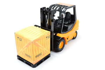 Forklift Truck & Crate