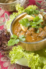Indian food, Pork Sorpetel, pork stew.