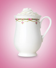 Kakao Becher mit Sahne