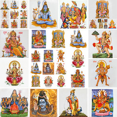 collection  of hindu religious symbols - 38899031