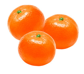 Mandarin isolated on white background