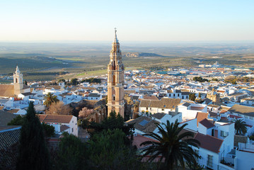 VISTA PANOR&Aacute;MICA DE ESTEPA, PUEBLO DE SEVILLA. ANDALUC&Iacute;A