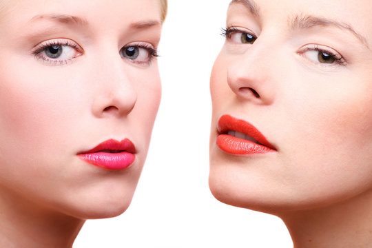beauty frauen close up gesicht kosmetik