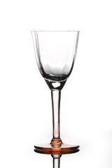 empty glass isolated on white