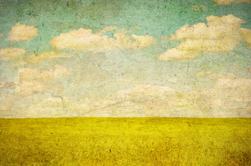 grunge image of a field