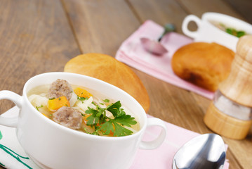 Meatball soup