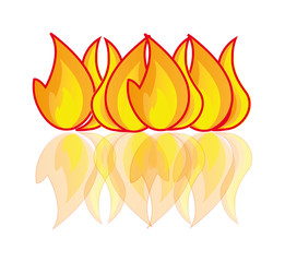 Fire flames