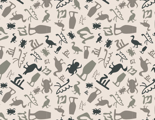 pattern of the ancient Egyptian hieroglyph