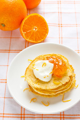 Traditional Russian pancakes